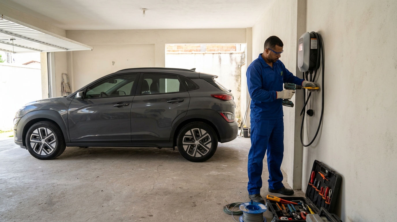 Instalação de Carregador de Carro Elétrico perto de mim em Uberaba‑MG